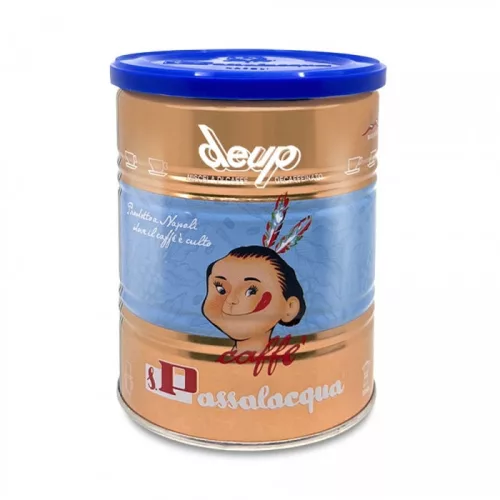 Passalacqua Deup őrölt kávé 250g – fémdobozban koffeinmentes