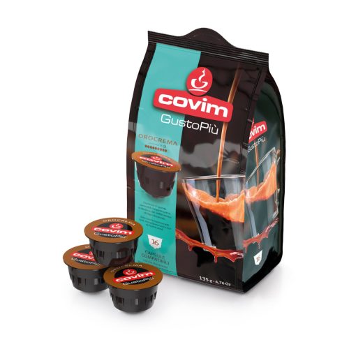 16 pieces Covim GustoPiú Orocrema Dolce Gusto compatible coffee capsule