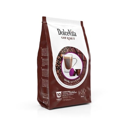 10 darab kapszula Dolce Vita Mokaccino ízű Nespresso kompatibilis – Nespresso kompatibilis kávékapszula