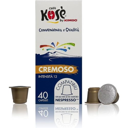 40 Stück Caffé Kosè by Kimbo Cremoso Nespresso kompatible Kaffeekapsel