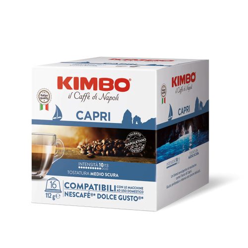 16 db Caffè Kimbo Capri DOLCE GUSTO kompatibilis kávékapszula