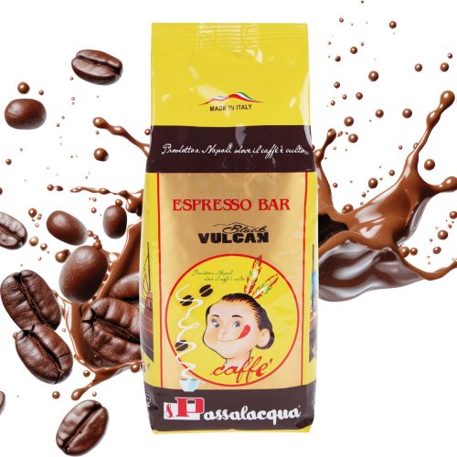 Caffè Passalacqua Espresso Bar Black Vulcan szemes kávékeverék – szemes kávé