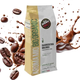 1 kg Caffè Vergnano 1882 Aroma Mio Bio Organic szemes kávékeverék – szemes kávé