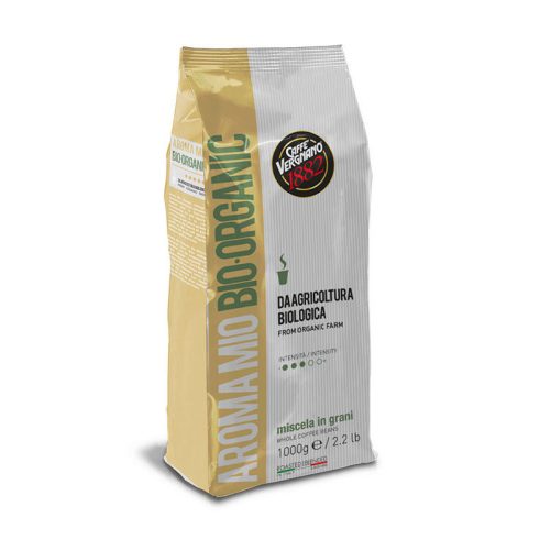 1 kg Caffè Vergnano 1882 Aroma Mio Bio Organic whole coffee beans blend