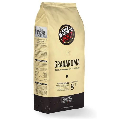 1 kg Caffè Vergnano 1882 Granaroma szemes kávékeverék – szemes kávé