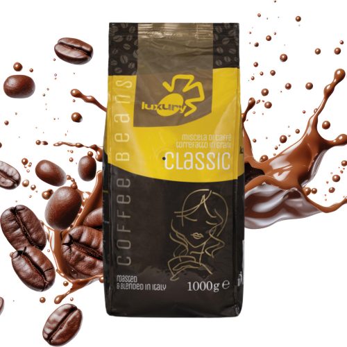 1 kg Luxury Classic Caffé szemes kávékeverék – szemes kávé