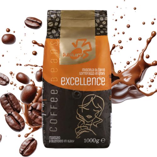 1 kg Luxury Excellance Caffé szemes kávékeverék – szemes kávé