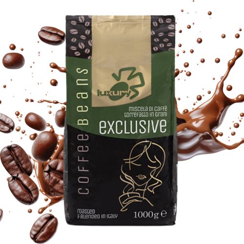 1 kg Luxury Exclusive Caffé szemes kávékeverék – szemes kávé