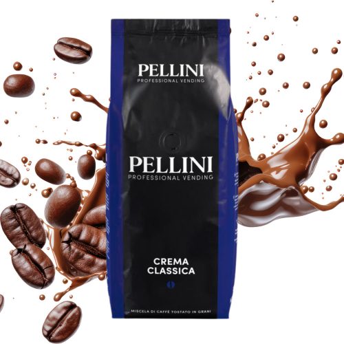 1 kg Caffé Pellini Crema Classica  szemes kávékeverék – szemes kávé