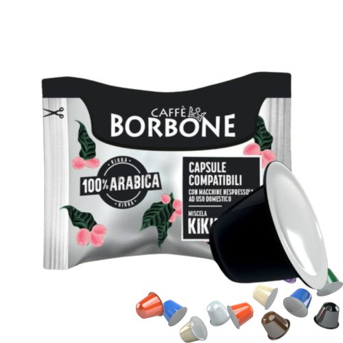 1 db Caffè Borbone Kikka Respresso 100% Arabica Nespresso kompatibilis kávékapszula – Nespresso kompatibilis kávékapszula