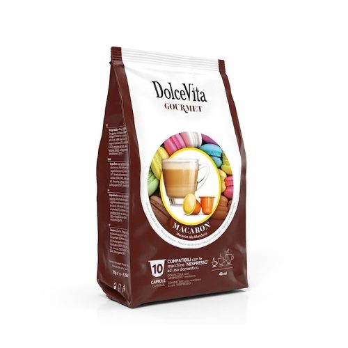 10 darab kapszula Dolce Vita Macaron Mandula Nespresso kompatibilis – Nespresso kompatibilis kávékapszula