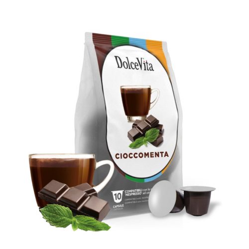 10 darab kapszula Dolce Vita Cioccomenta Nespresso kompatibilis – Nespresso kompatibilis kávékapszula