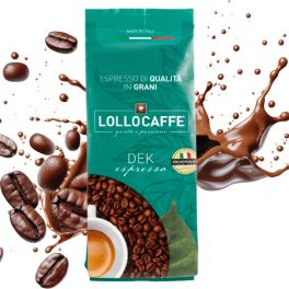 1 kg LolloCaffé dek espresso koffeinmentes szemes kávékeverék – szemes kávé