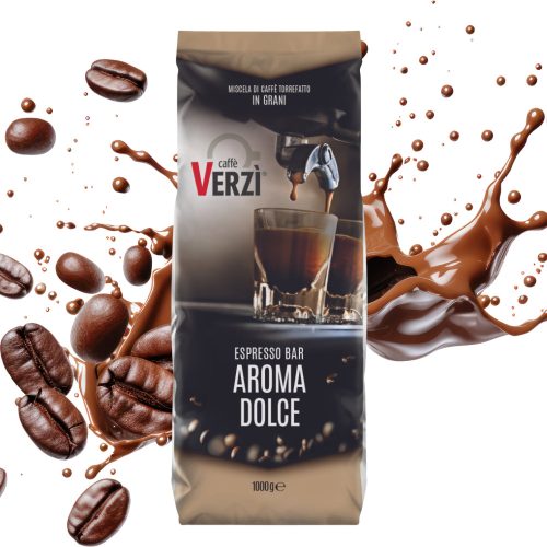 1 kg Caffé VERZI Espresso Bar AROMA DOLCE szemes kávékeverék – szemes kávé
