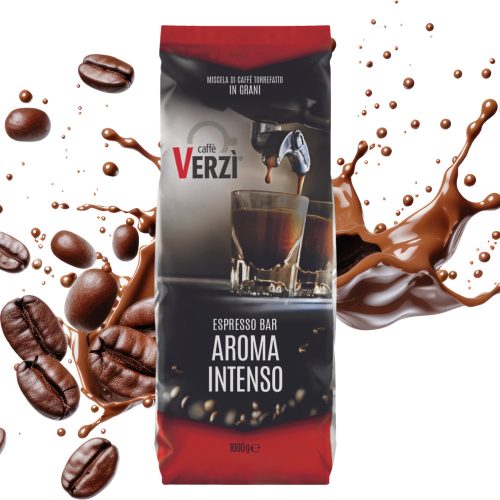 1 kg Caffé VERZI Espresso Bar AROMA INTENSO szemes kávékeverék – szemes kávé