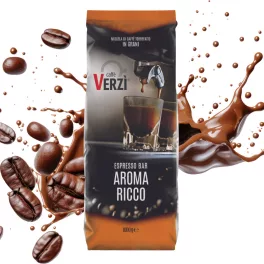 1 kg Caffé VERZI Espresso Bar AROMA RICCO szemes kávékeverék – szemes kávé