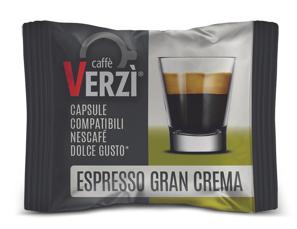 Caffè Verzì ESPRESSO GRAN CREMA Compatible with Dolce Gusto capsules 