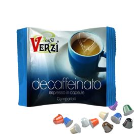 1 db Caffè Verzì Decaffeinato Nespresso kompatibilis koffeinmentes kávékapszula – Nespresso kompatibilis kávékapszula