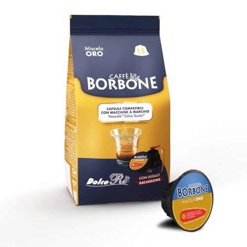 15 db Caffè Borbone Miscela Oro DOLCE GUSTO kompatibilis kávékapszula