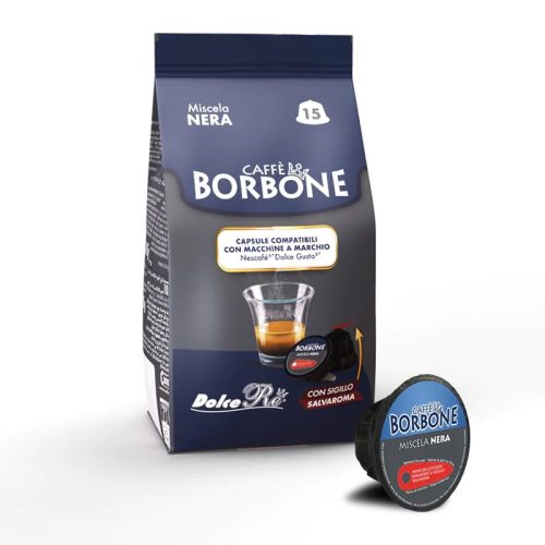 15 db Caffè Borbone Miscela Nera DOLCE GUSTO kompatibilis kávékapszula