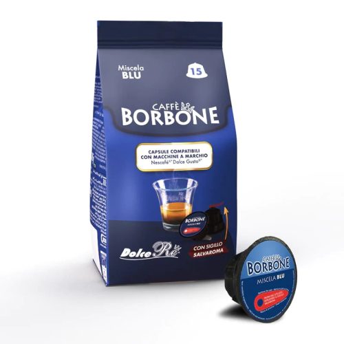 15 pieces Caffè Borbone Miscela Blu DOLCE GUSTO compatible coffee capsule