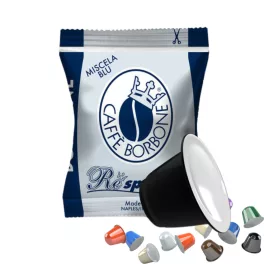 1 db Caffè Borbone Miscela Blu Respresso Nespresso kompatibilis kávékapszula – Nespresso kompatibilis kávékapszula